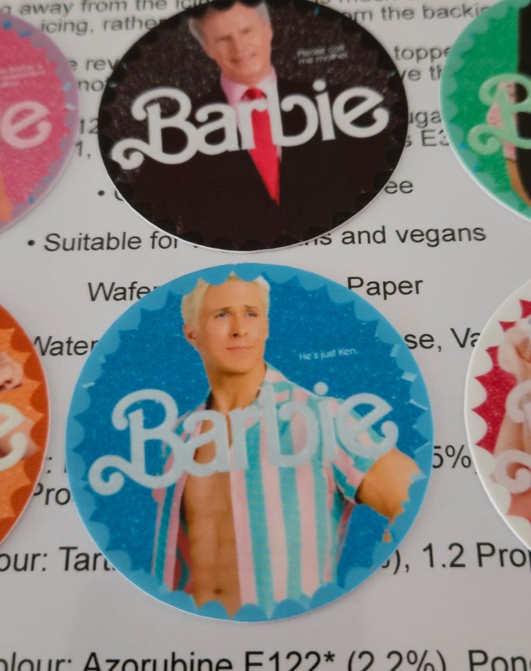 BARBIE Themed A4 Icing Sheet Cake Toppers For Birthday Party